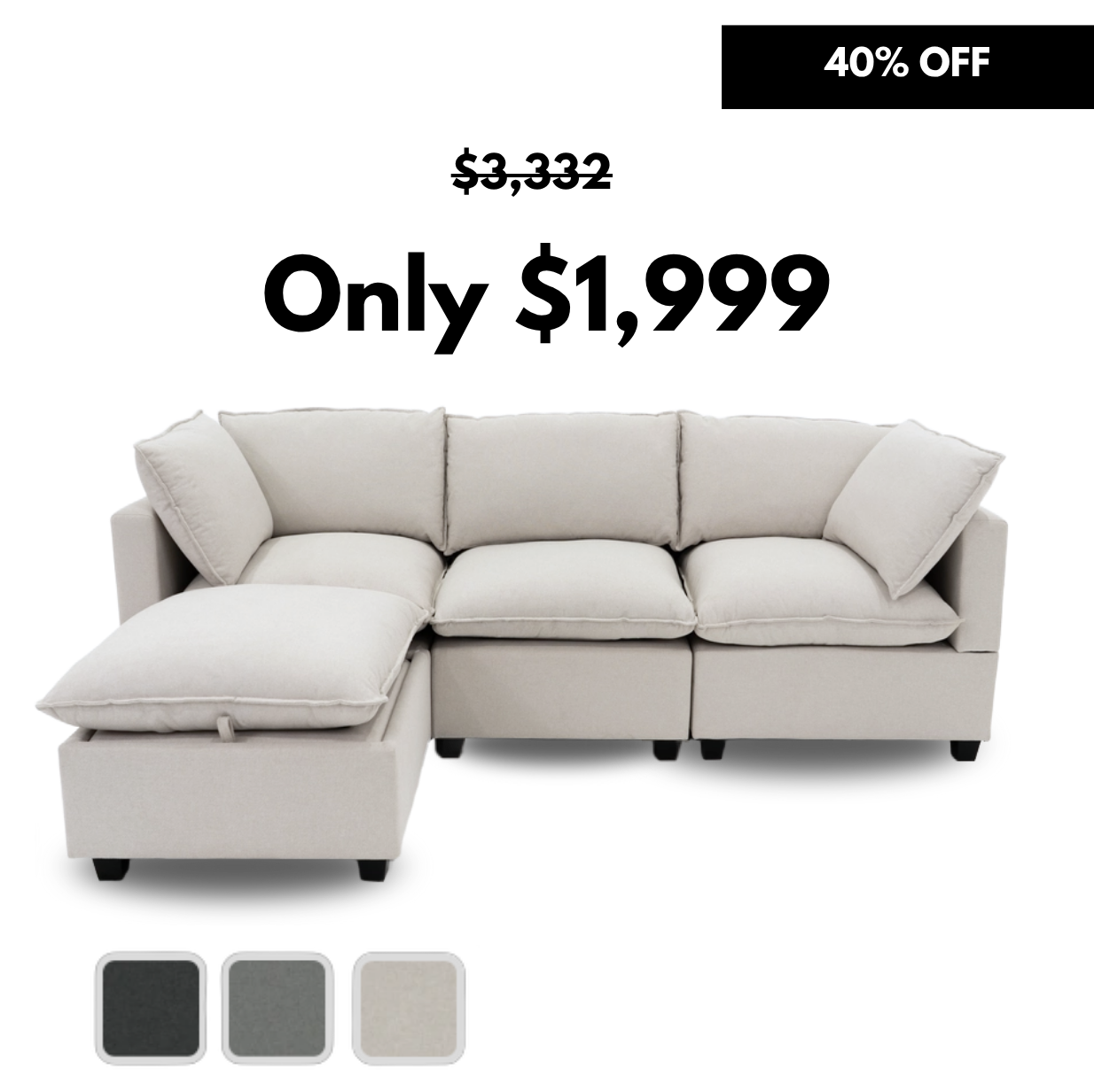 4 Piece Classic | Everyone Dream Sofa