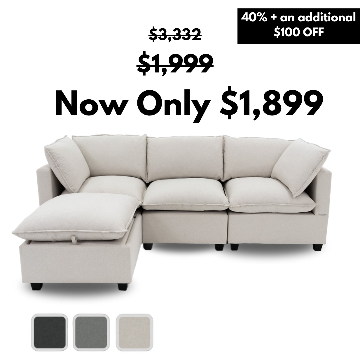 4 Piece Classic | Everyone Dream Sofa