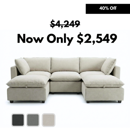 5 Piece U-Shape | Everyone Dream Sofa