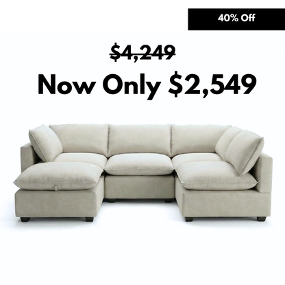 5 Piece L-Shape + Ottoman | Everyone Dream Sofa