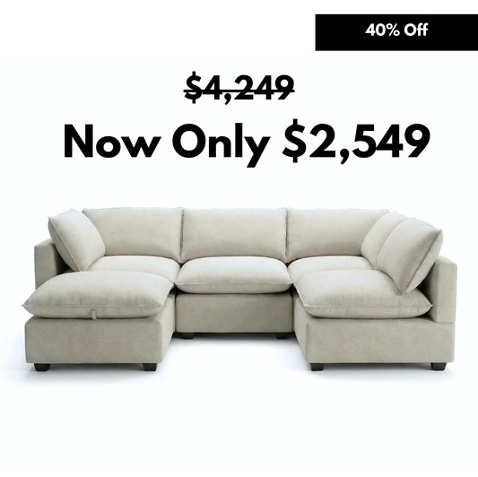 5 Piece L-Shape + Ottoman | Everyone Dream Sofa