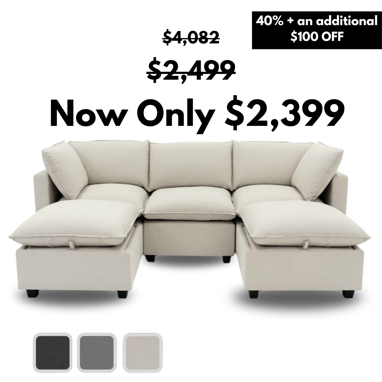 4 Piece Classic | Everyone Dream Sofa