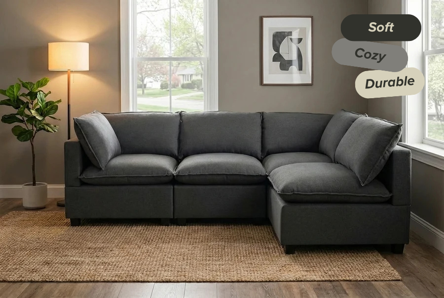 4 Piece L-Shape | Everyone Dream Sofa