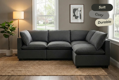 4 Piece L-Shape | Everyone Dream Sofa
