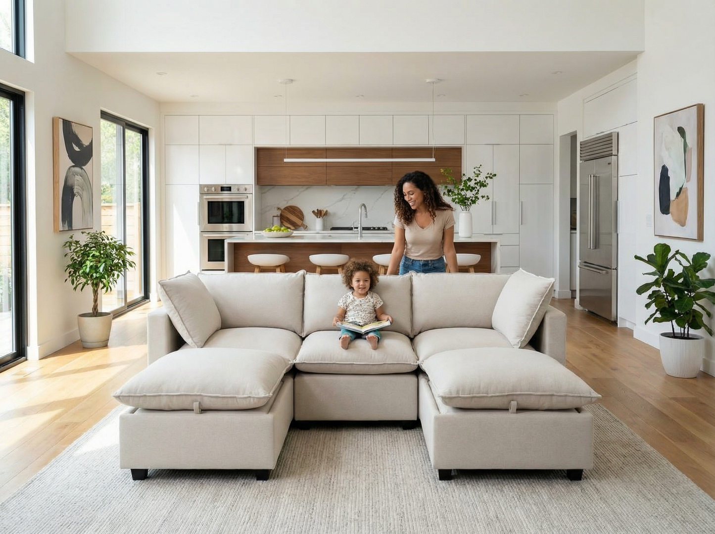 5 Piece U-Shape | Everyone Dream Sofa