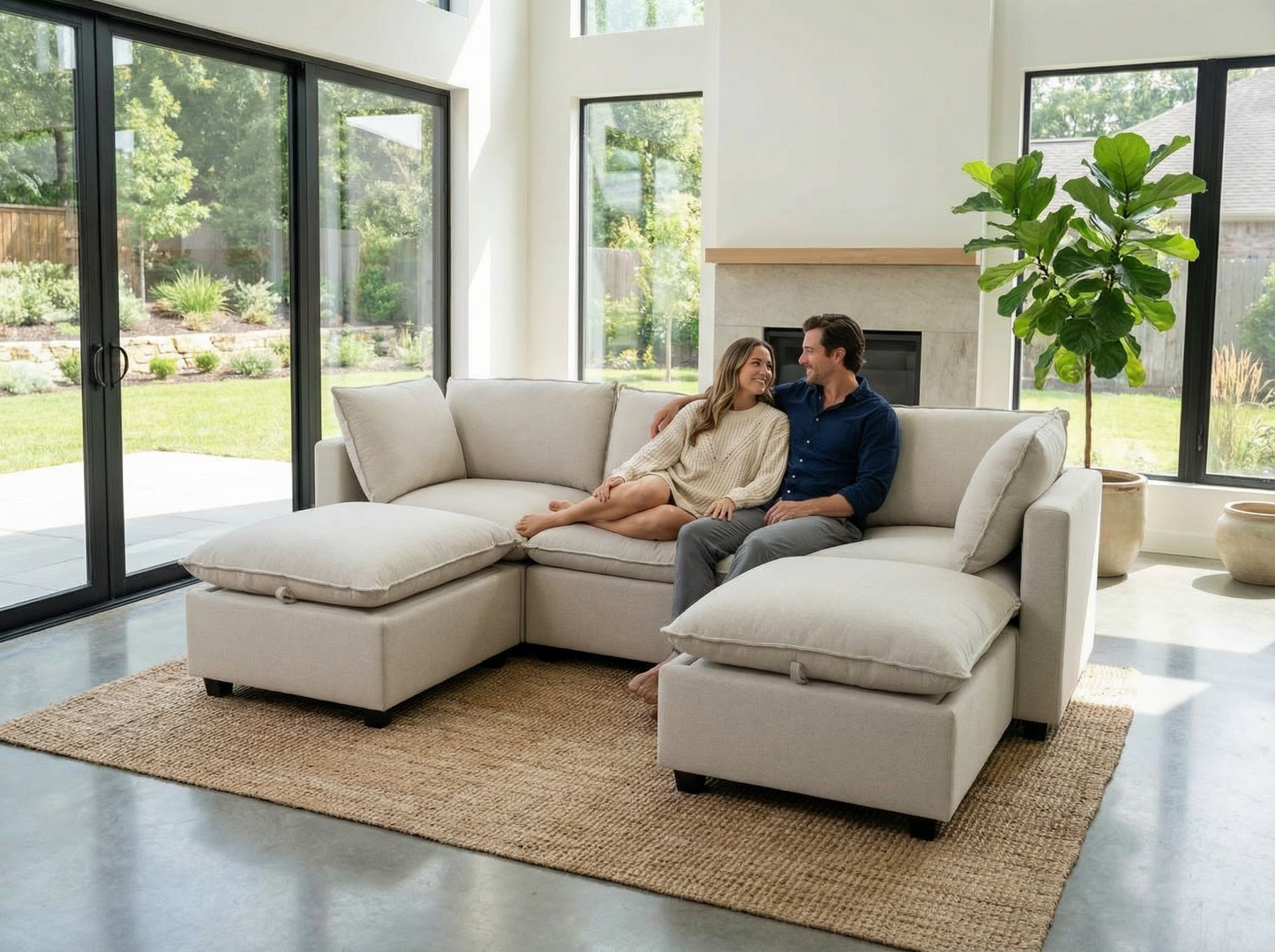 5 Piece U-Shape | Everyone Dream Sofa